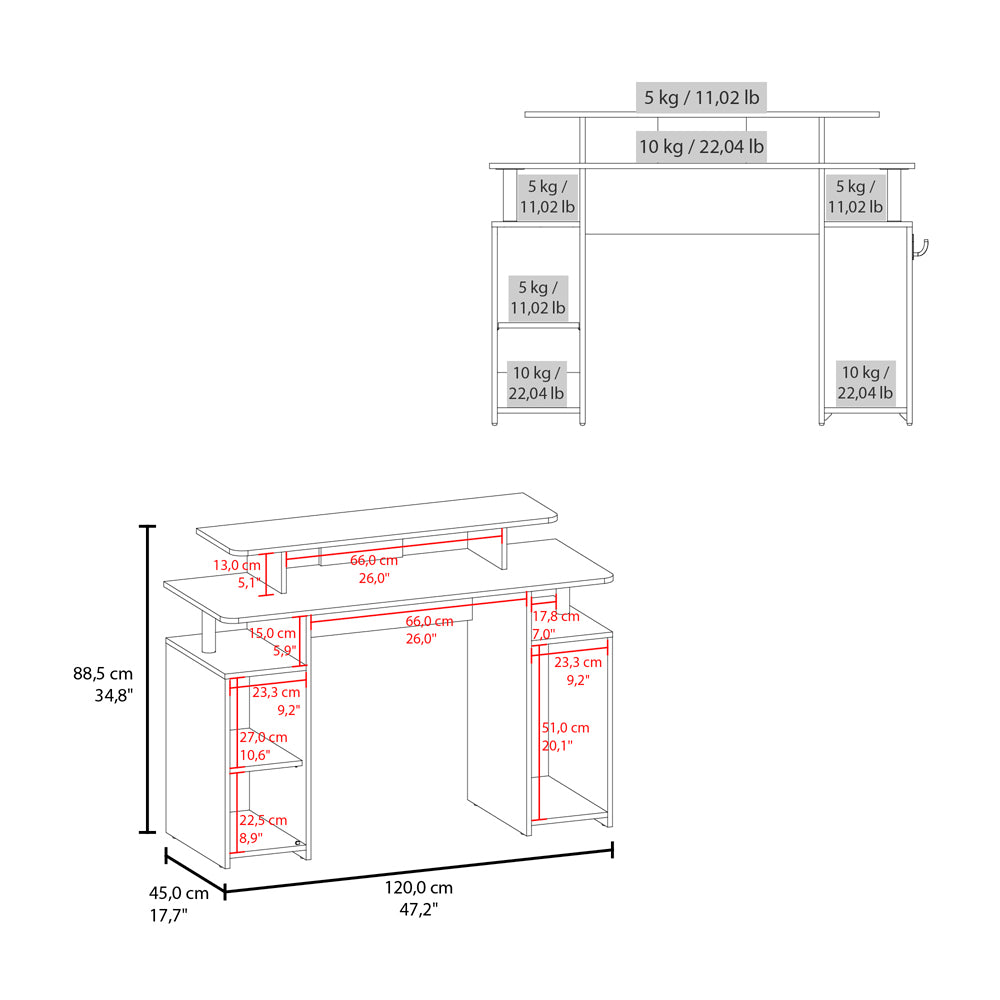 Arimo Gaming Desk, Office, Black
