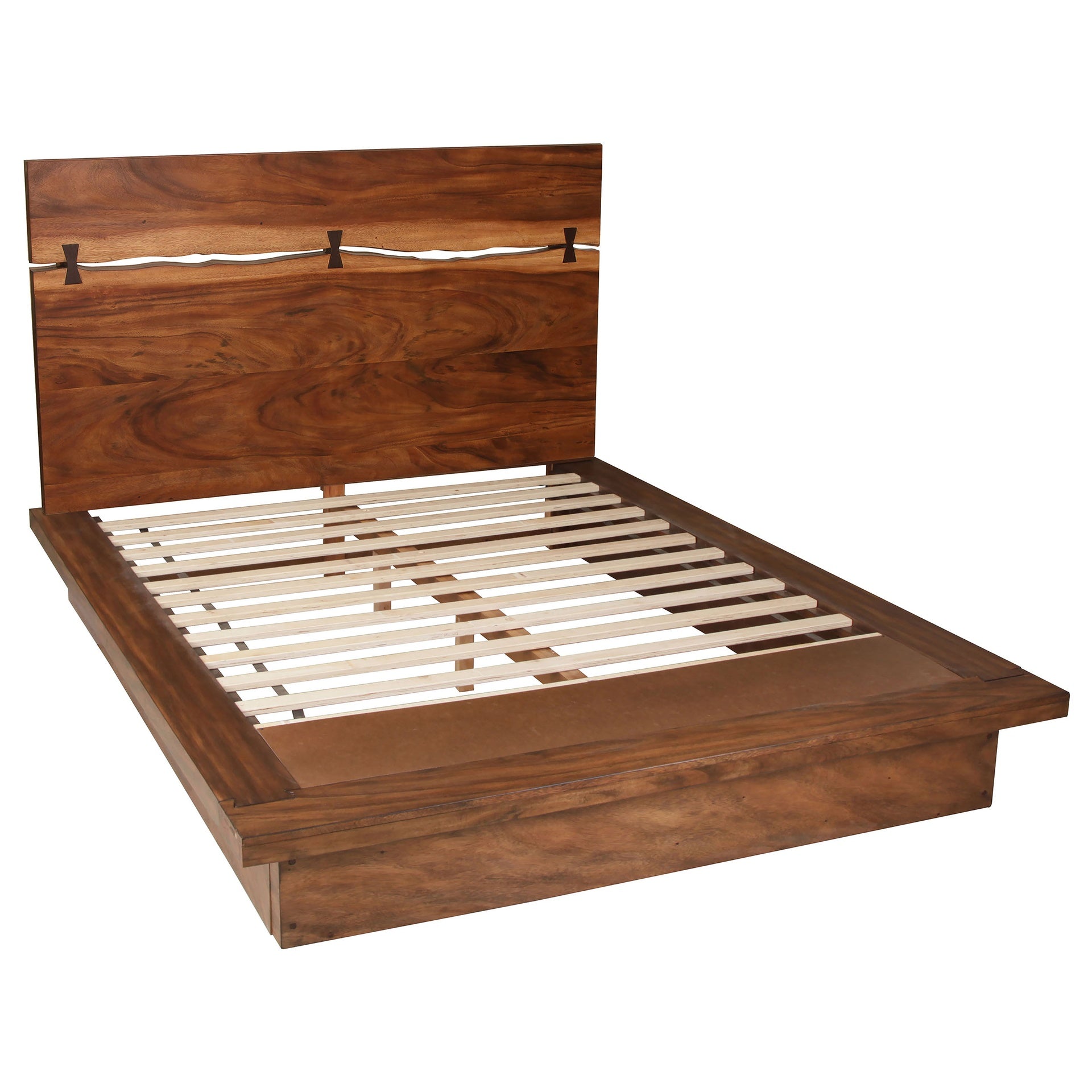 Mallory Smokey Walnut Queen Platform Bed