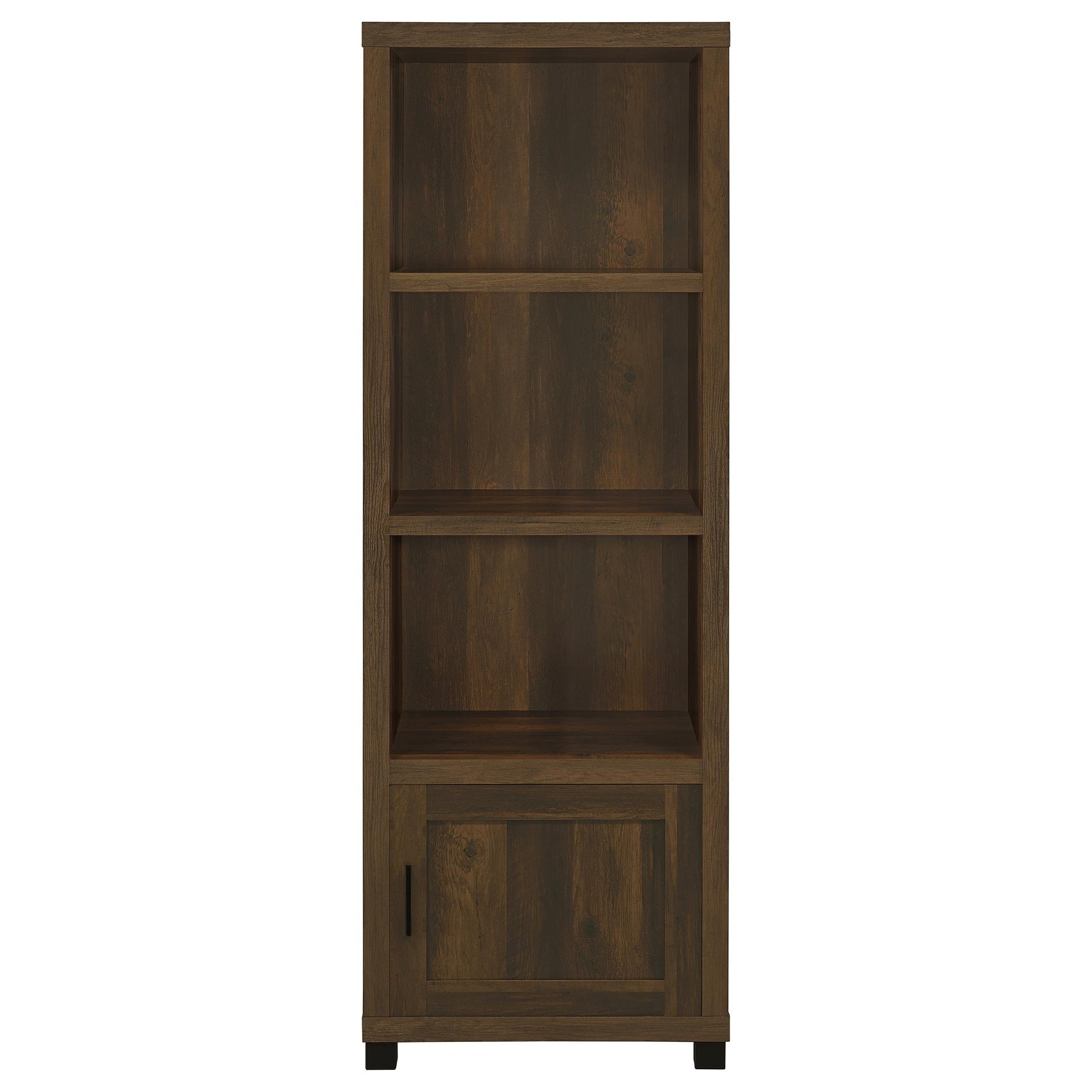 Vivek Dark Pine 3-shelf Engineered Wood Media Tower