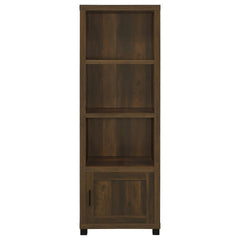 Vivek Dark Pine 3-shelf Engineered Wood Media Tower