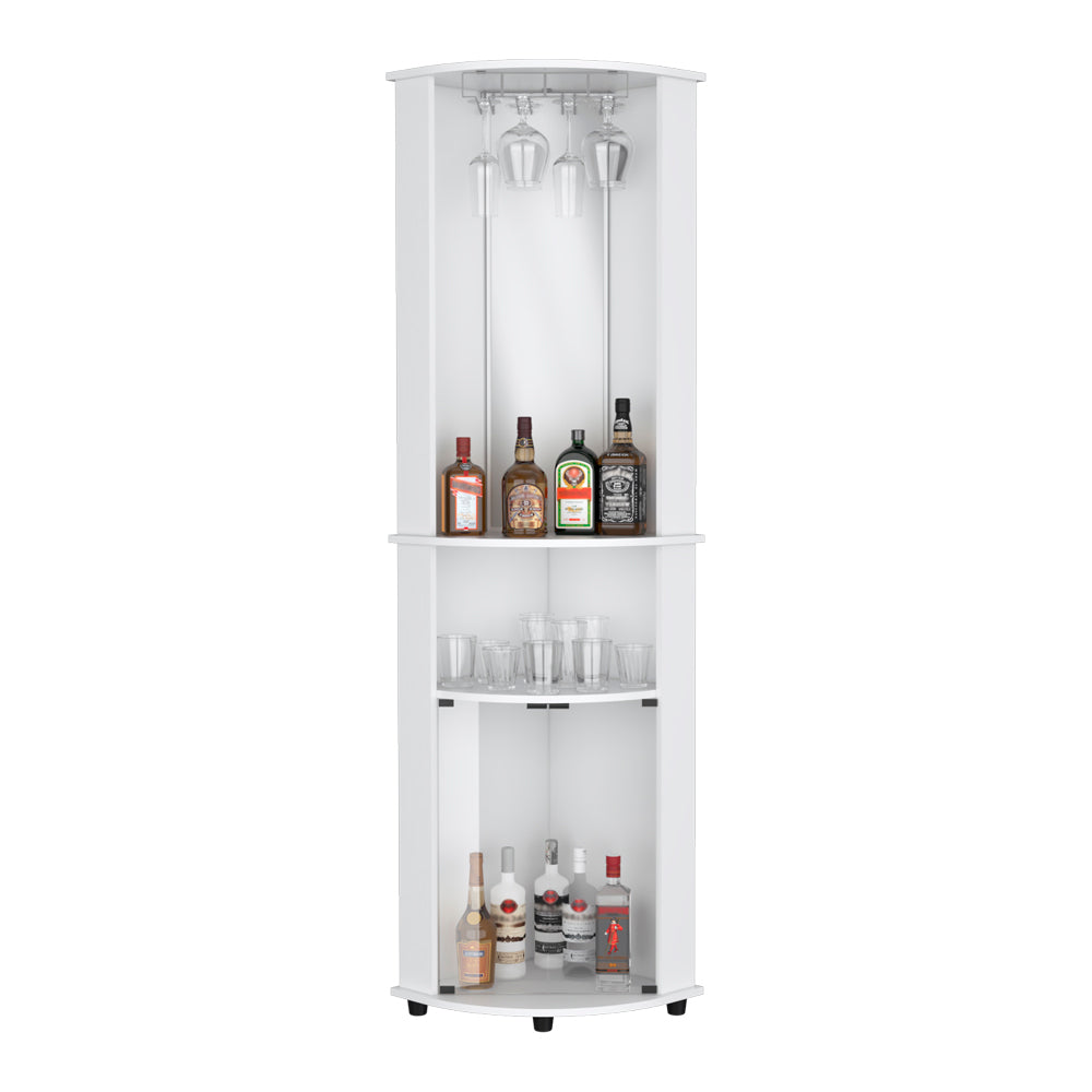 Corner Bar Cabinet Rialto, Living Room, White