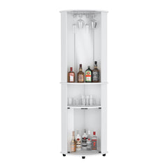 Corner Bar Cabinet Rialto, Living Room, White