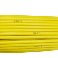 Fish Tape Fiberglass, 425 ft, 1/4 inch, Duct Rodder Fishtape Wire Puller, Cable Running Rod with Steel Reel Stand, 3 Pulling Heads, Fishing Tools for Walls and Electrical Conduit, Non-Conductive