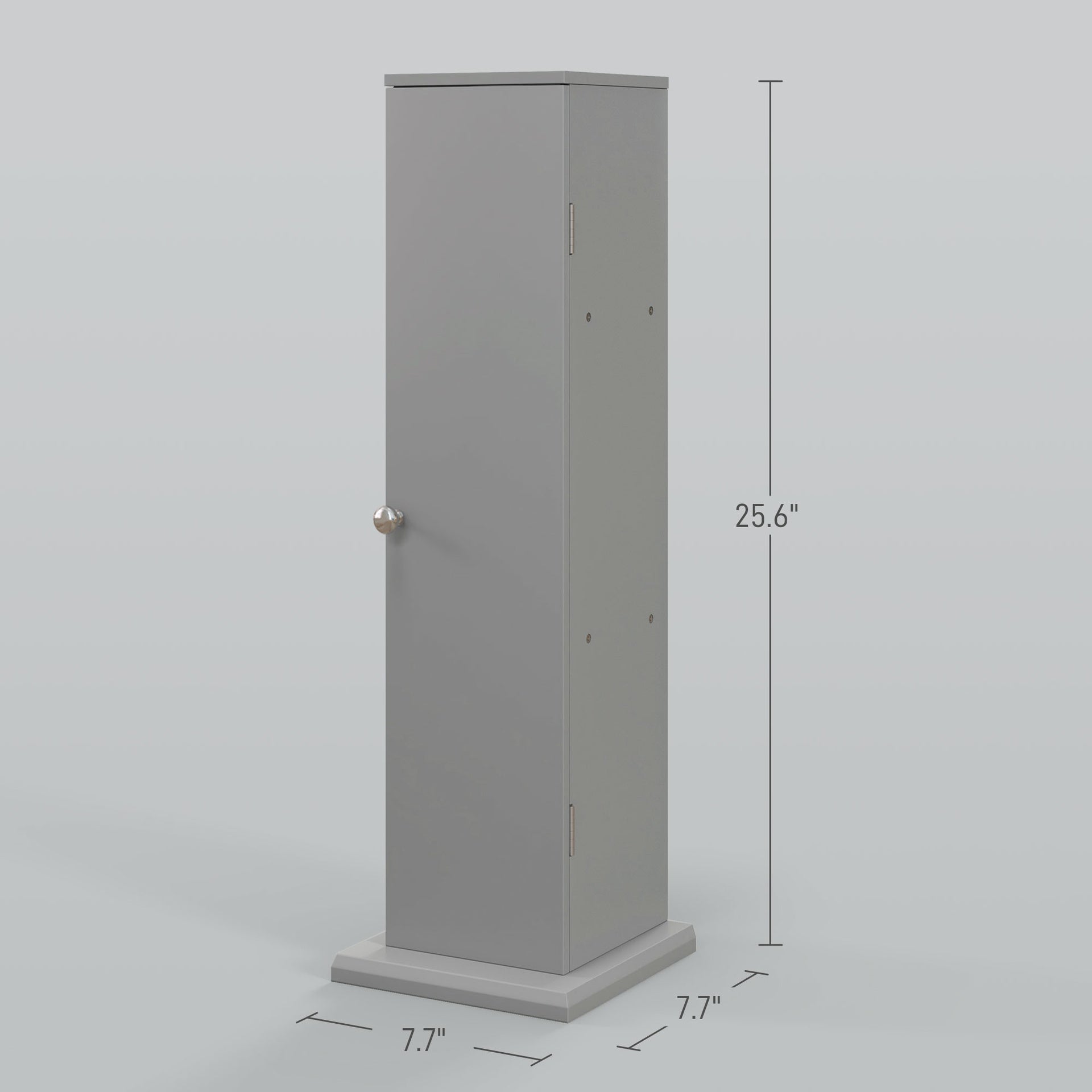 HOMCOM Small Toilet Paper Cabinet, Bathroom Corner Cabinet with Doors and Shelves for Paper Shampoo, Gray