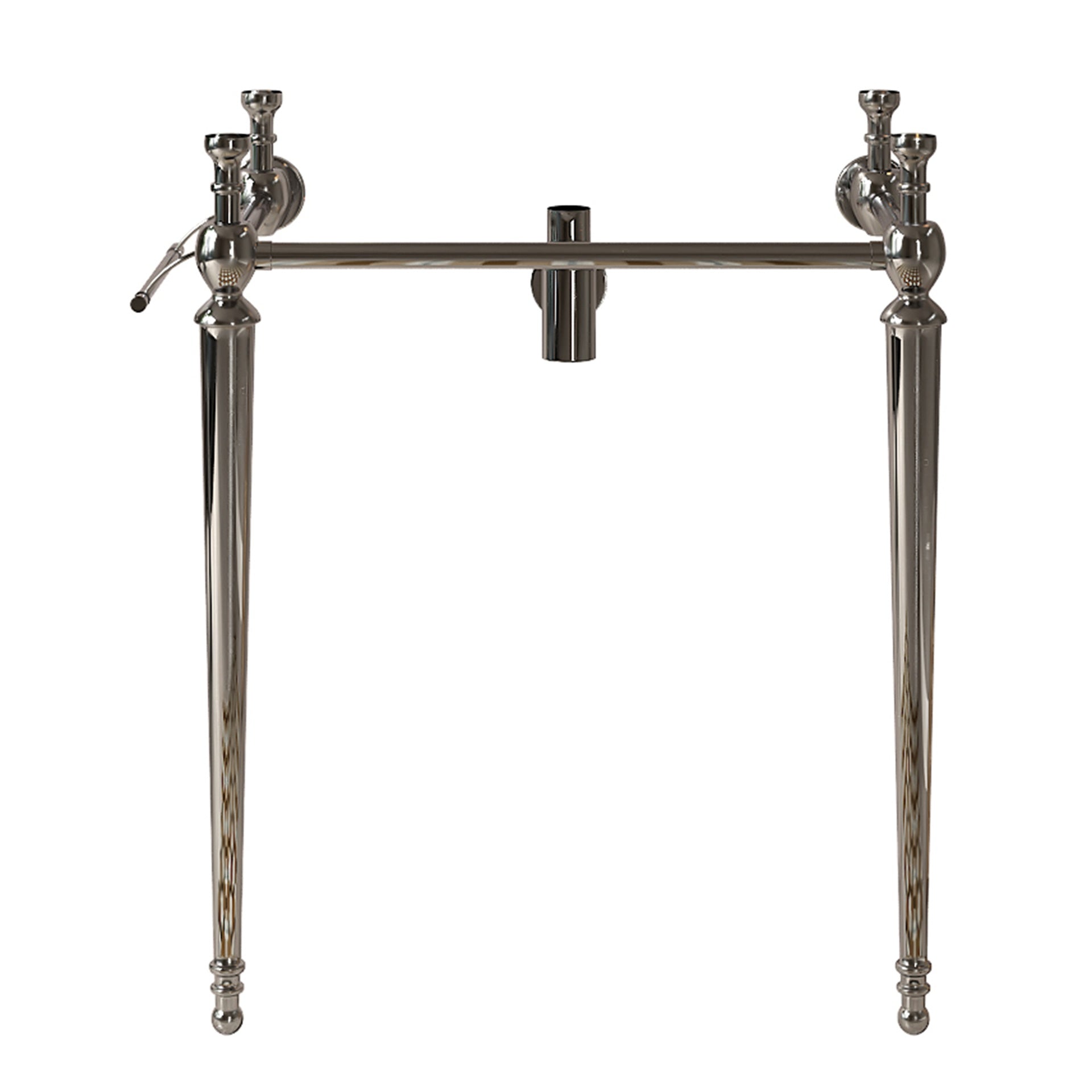 VICI 28" Freestanding Bathroom Console Iron Leg, NO Basin and Faucet, Chrome