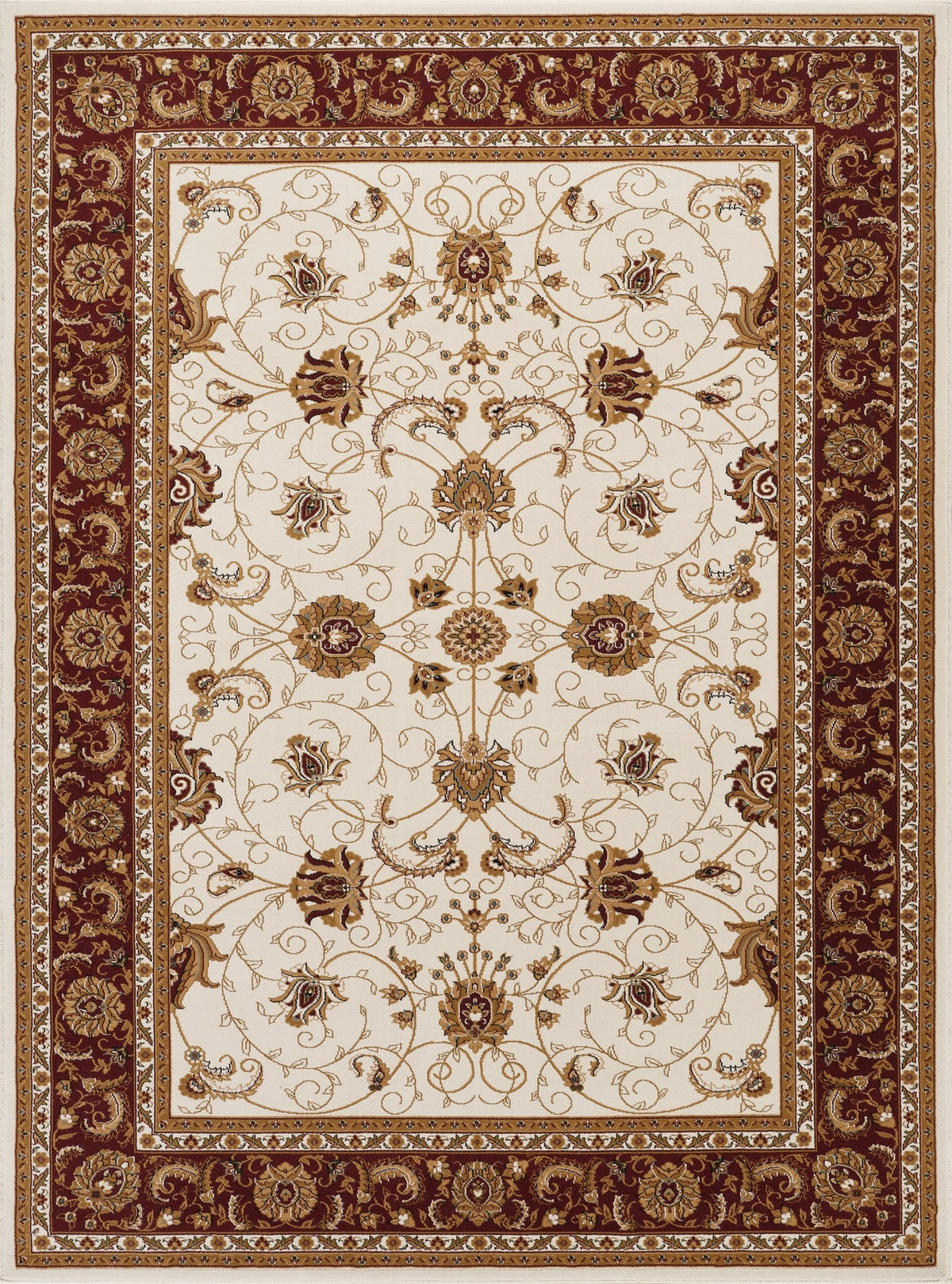 Manchester GC_HER5002 Ivory 7 ft. 10 in. x 10 ft. 6 in. Area Rug