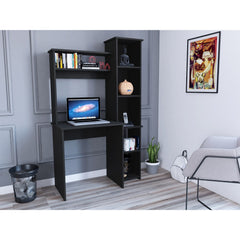 Desk Logan, Five Cubbies, Black Wengue Finish