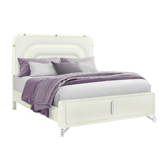 Nora Beige King Bed With LED