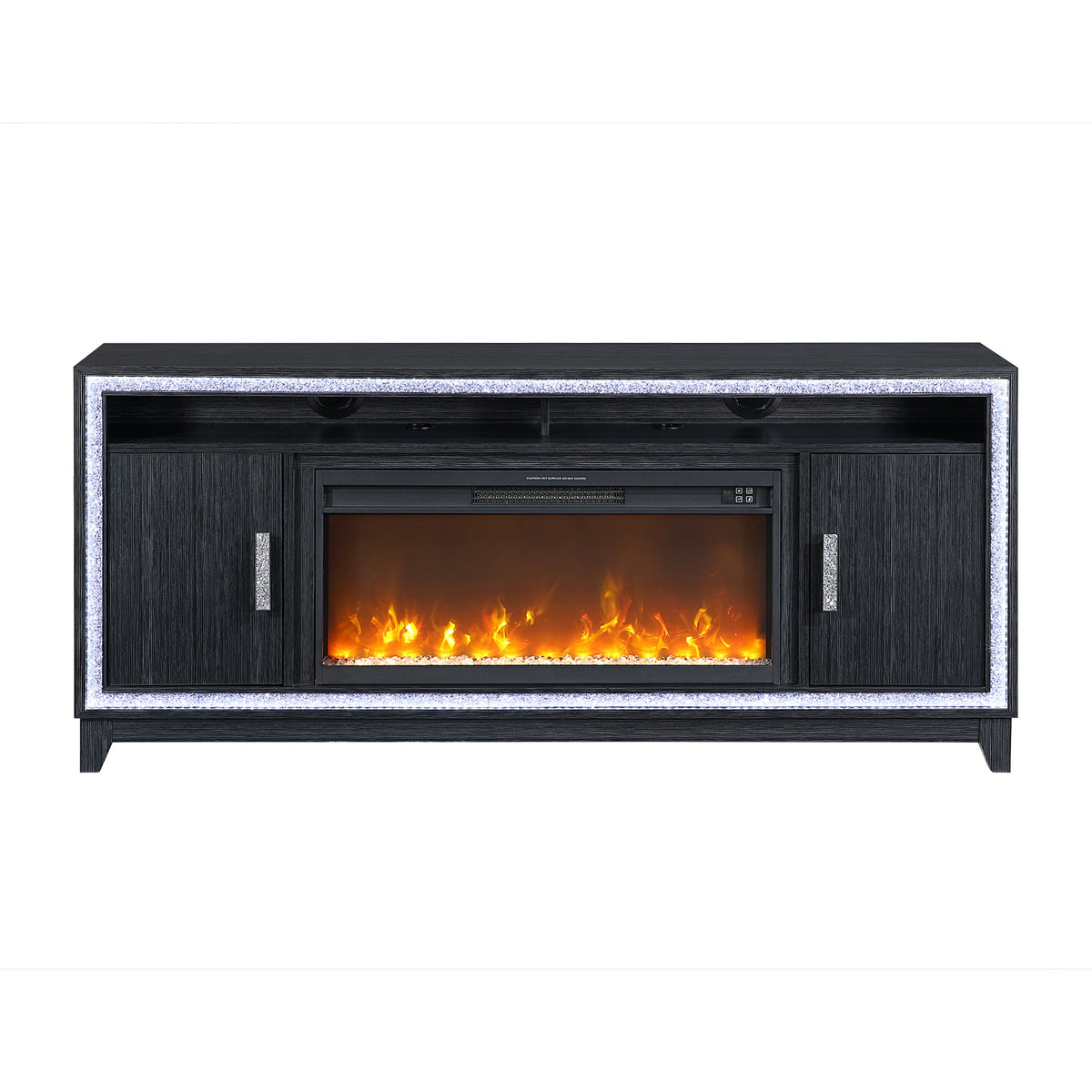 Almera Dark Grey 72 Inch Fireplace