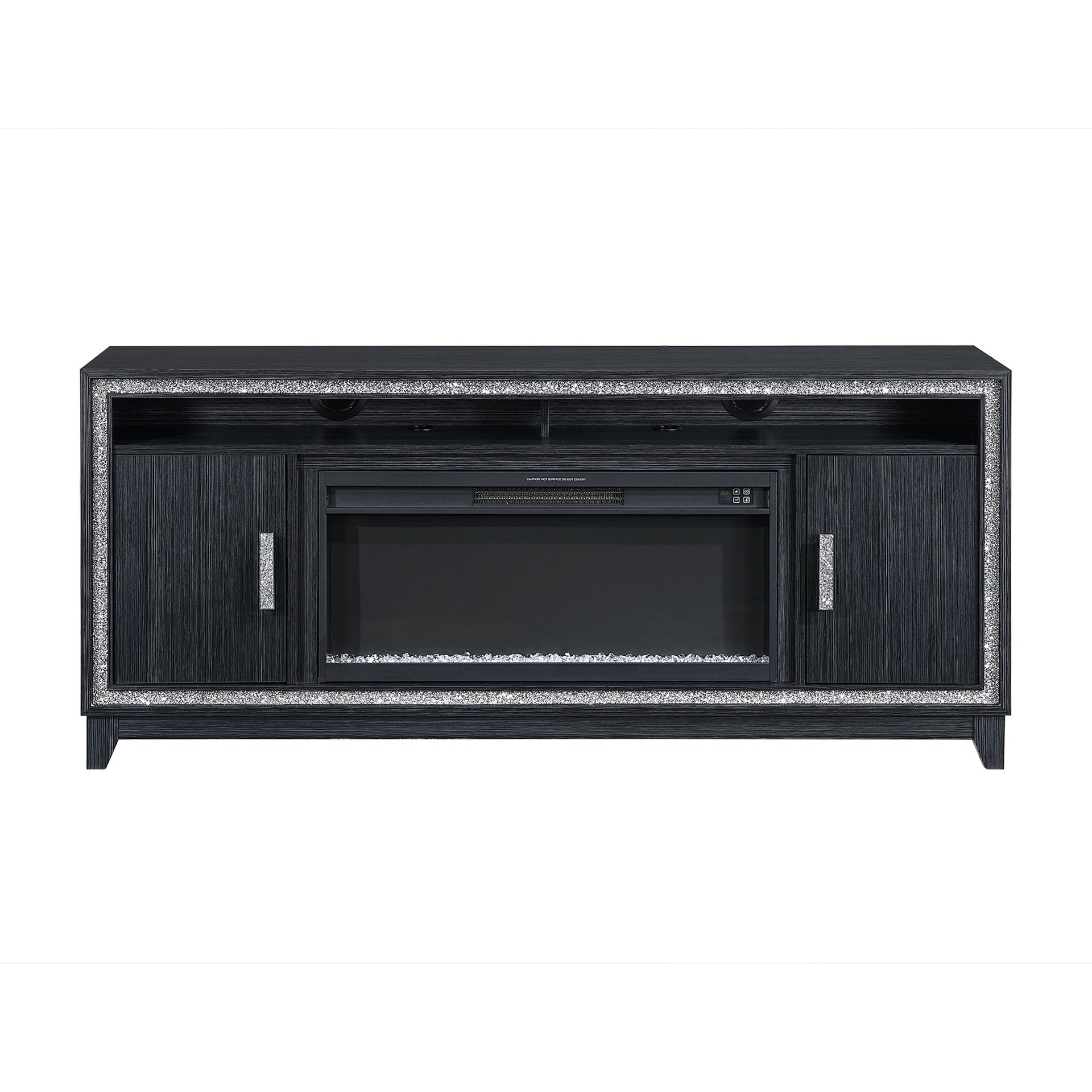 Almera Dark Grey 72 Inch Fireplace