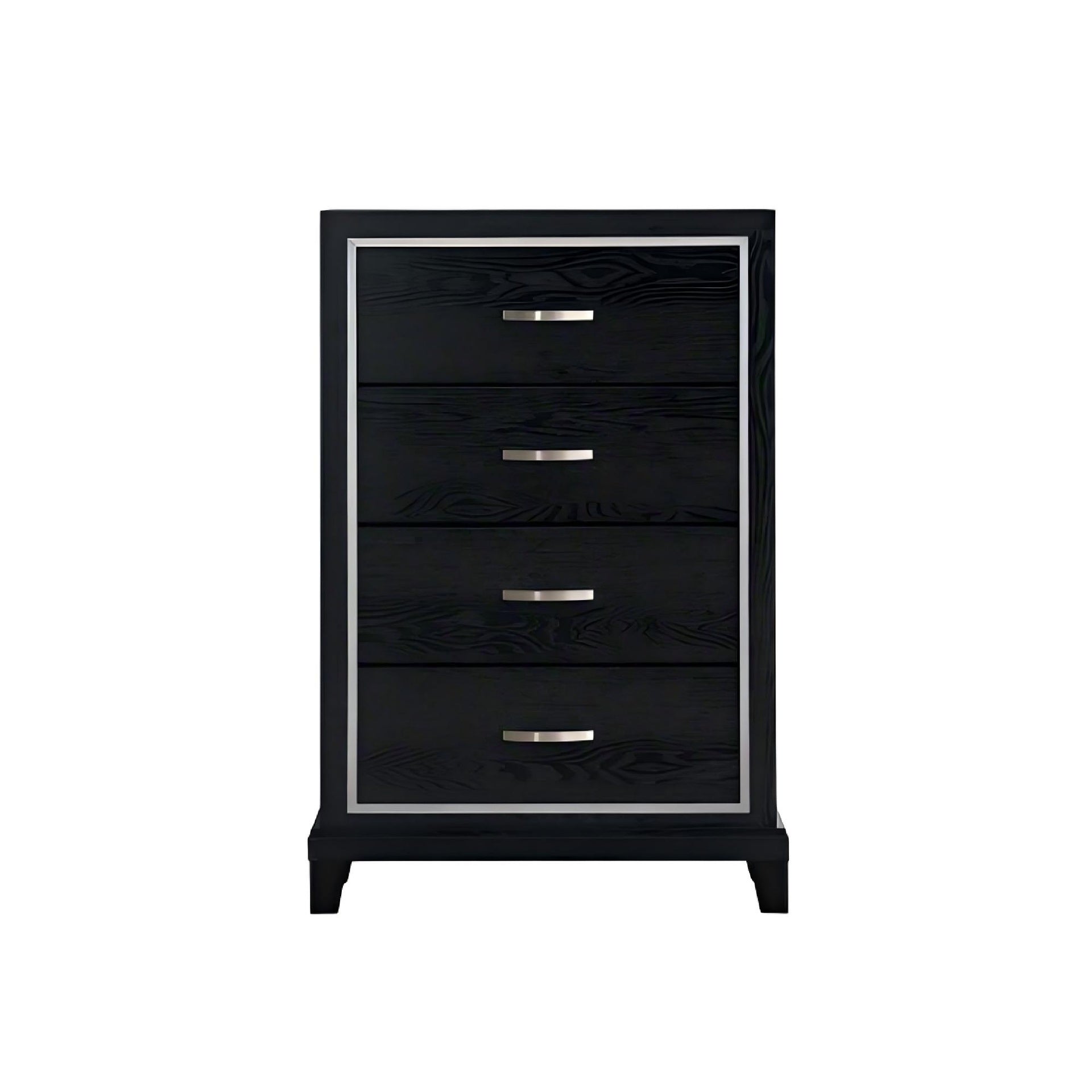 Livingston G02850-CH 4 Drawer Chest Black