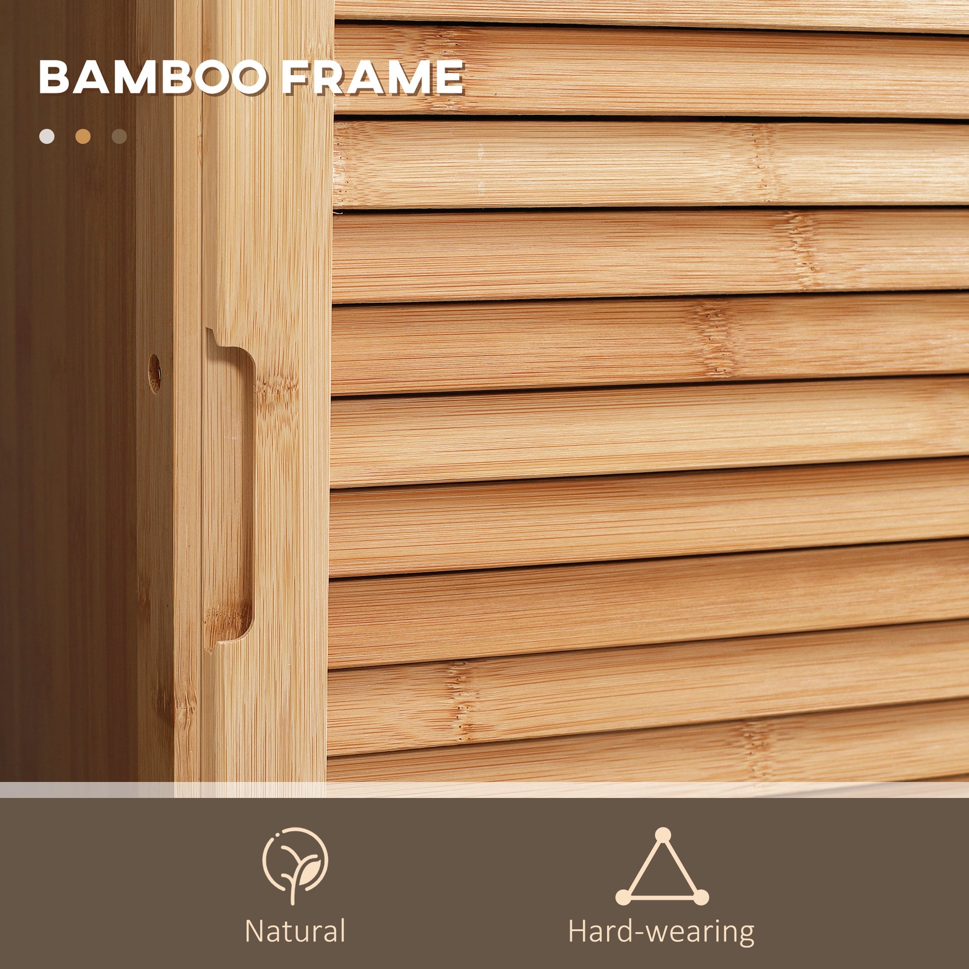 kleankin Bathroom Storage Cabinet with Drawer and Slatted Shelves