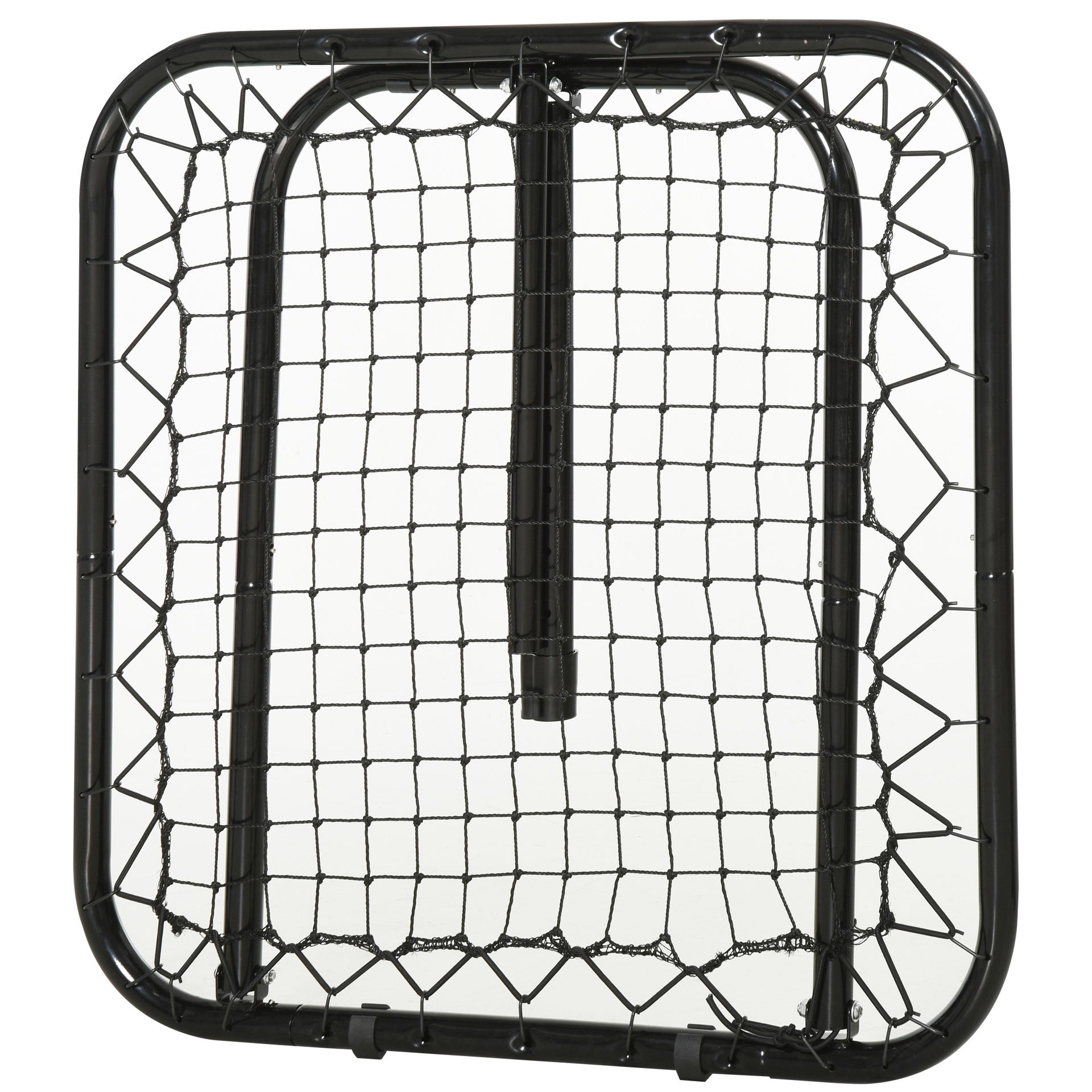 Soozier Soccer Rebounder Net, 3' x 3', Angle Adjustable Portable Training Goal Net with Quick Folding Design, Sturdy Metal Tube