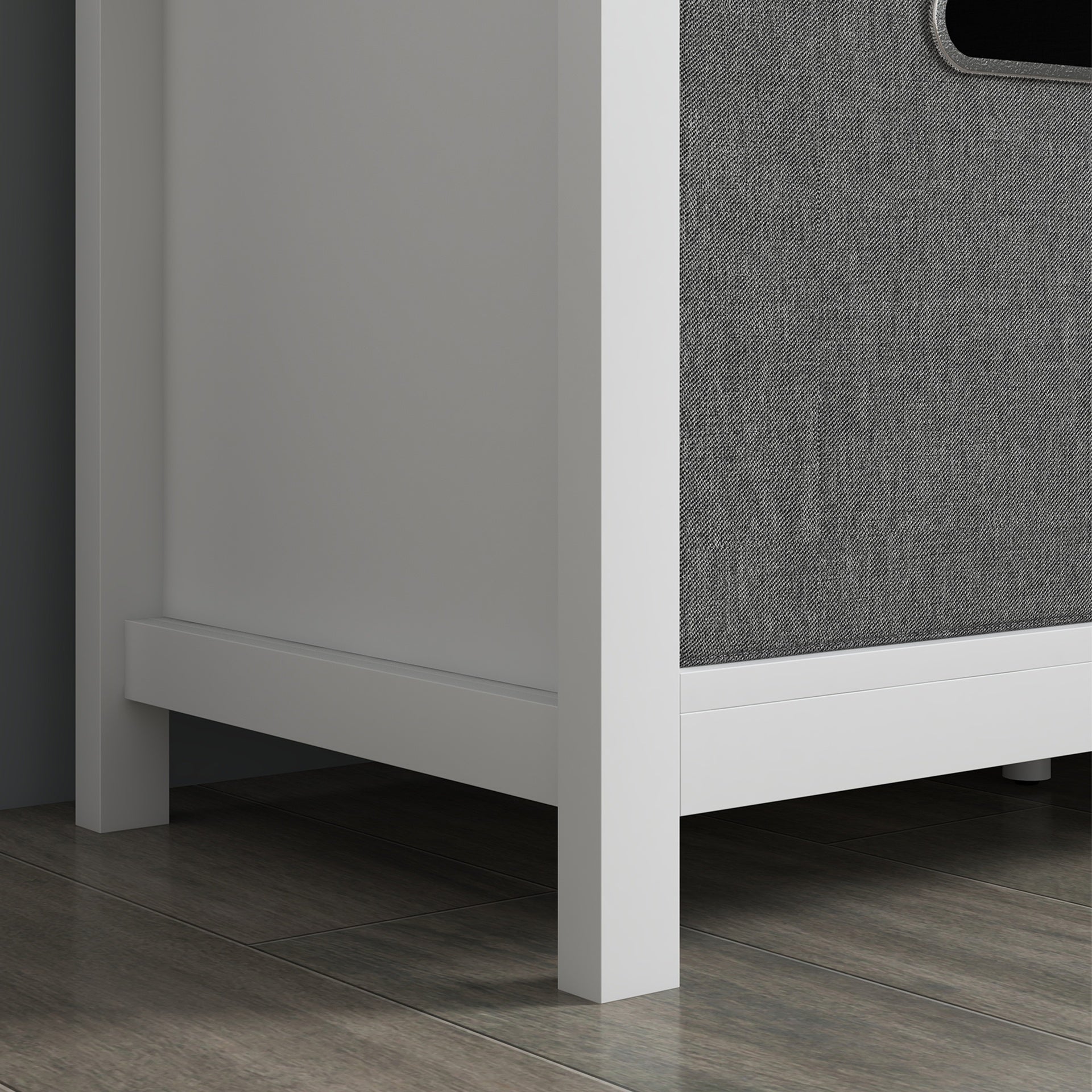 HOMCOM Shoe Storage Bench with Cushioned Seat, Entryway Bench Seat with 2 Drawers and Adjustable Shelf for Hallway, White