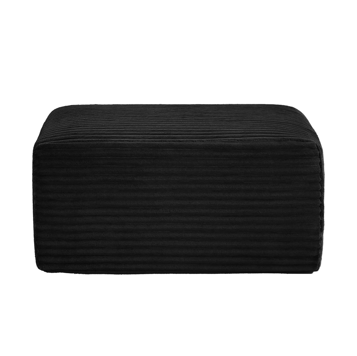 L-Shaped Cloud Sectional Sofa with Ottoman