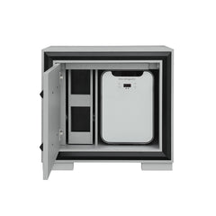 Adelaide Grey and black Nightstand With Cooler and Speaker