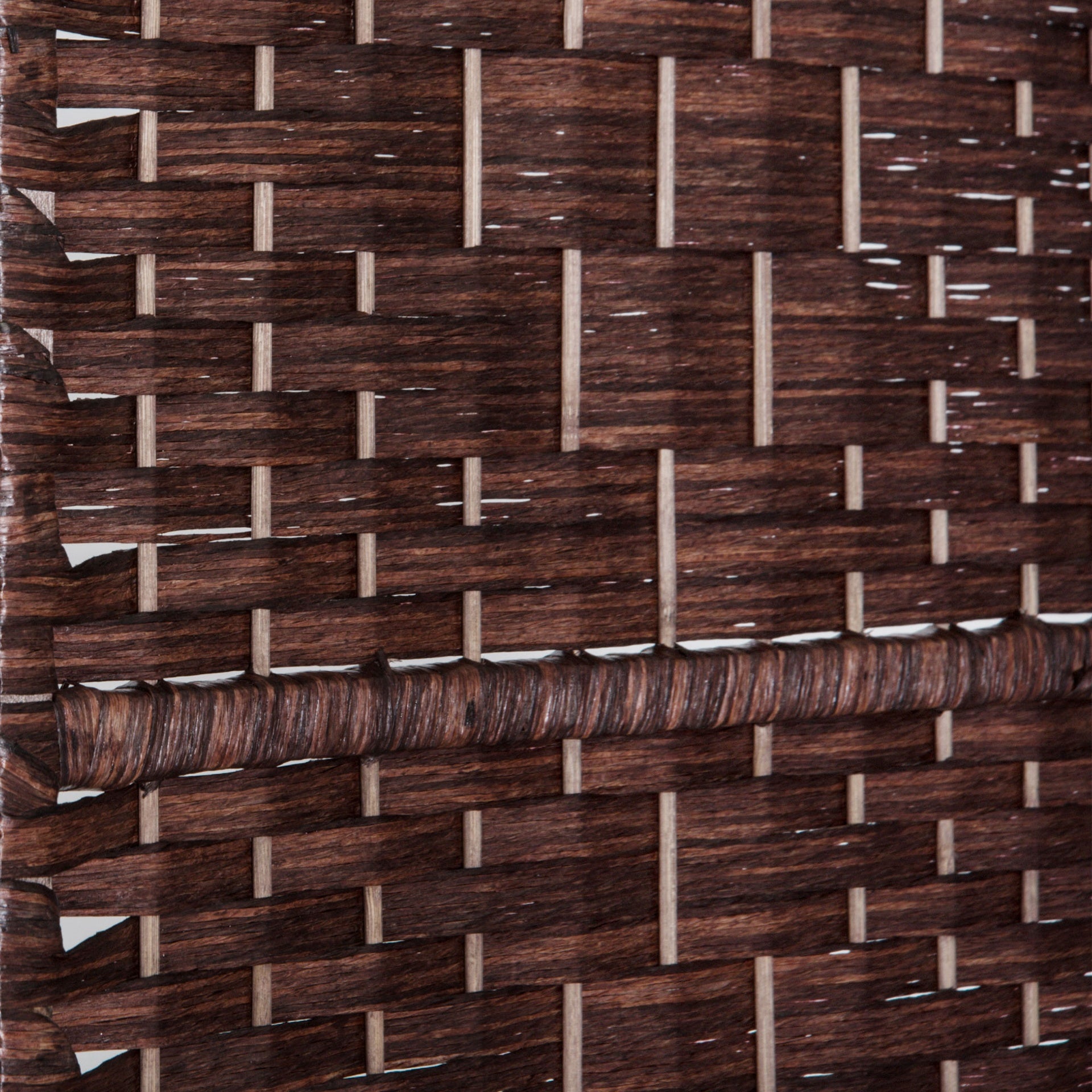 HOMCOM 6' Tall Wicker Weave 6 Panel Room Divider Privacy Screen - Brown