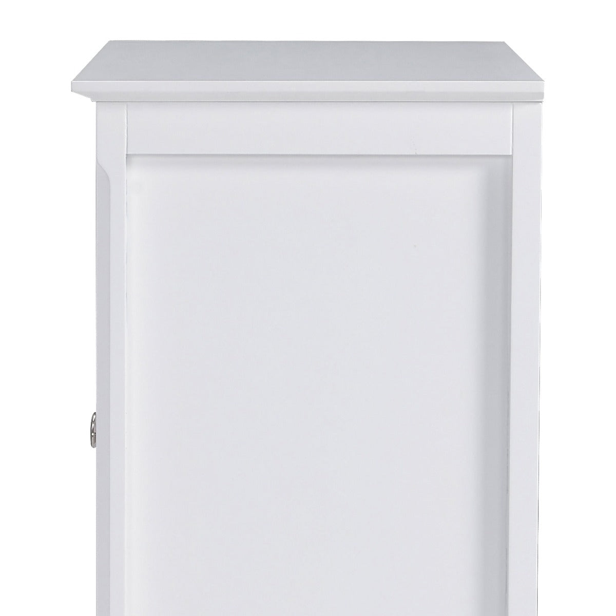HOMCOM Sideboard Display Cabinet with Double Framed Glass Doors, 2 Adjustable Shelves, and Elevated Base, White