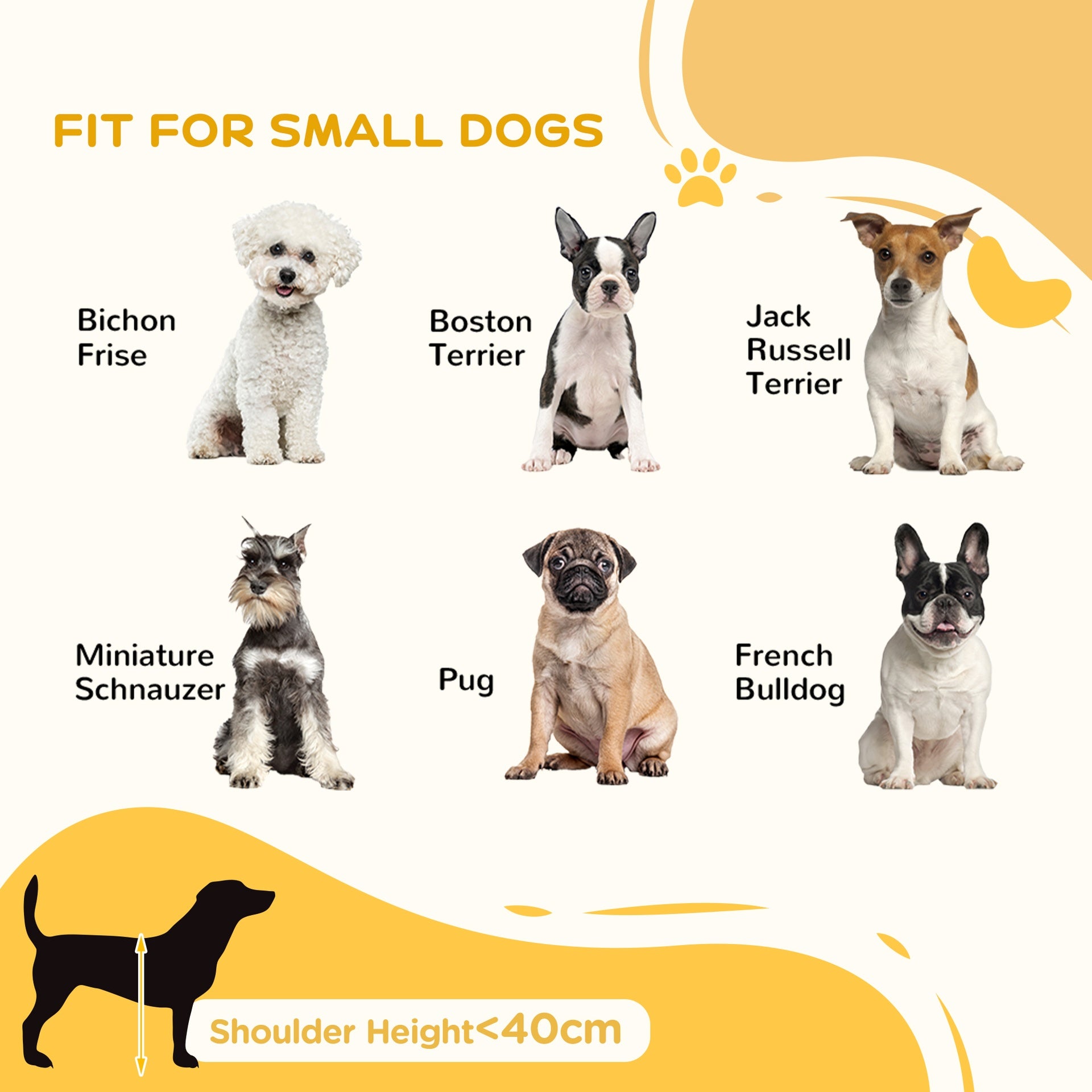 PawHut 28"-75" Freestanding Wooden Pet Gate with Support Feet & Non-Slip Mats for Indoor, Stairway, Doorway, White