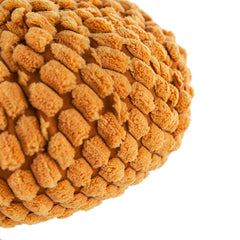 Set of 2, 6.5x6.5x6"H Chenille Weighted Pumpkin orange, Pumpkin Ornament Decor for Holiday Harvest Festival Fall Festival & Thanksgiving