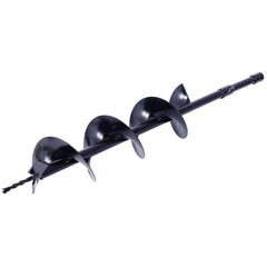 Auger Drill Bit for Planting Hole, Bulb Bedding Digging Post Hole Planting Tool for 3/4" Shaft Auger,Hole Digger Replacement Auger Bits Earth Auger Digging Bit 4IN+6IN+8IN+EXTENSION ROD KIT