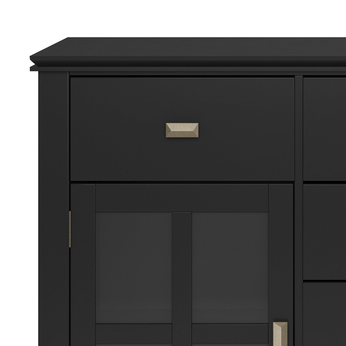 Artisan Solid Wood Sideboard Buffet in Black
