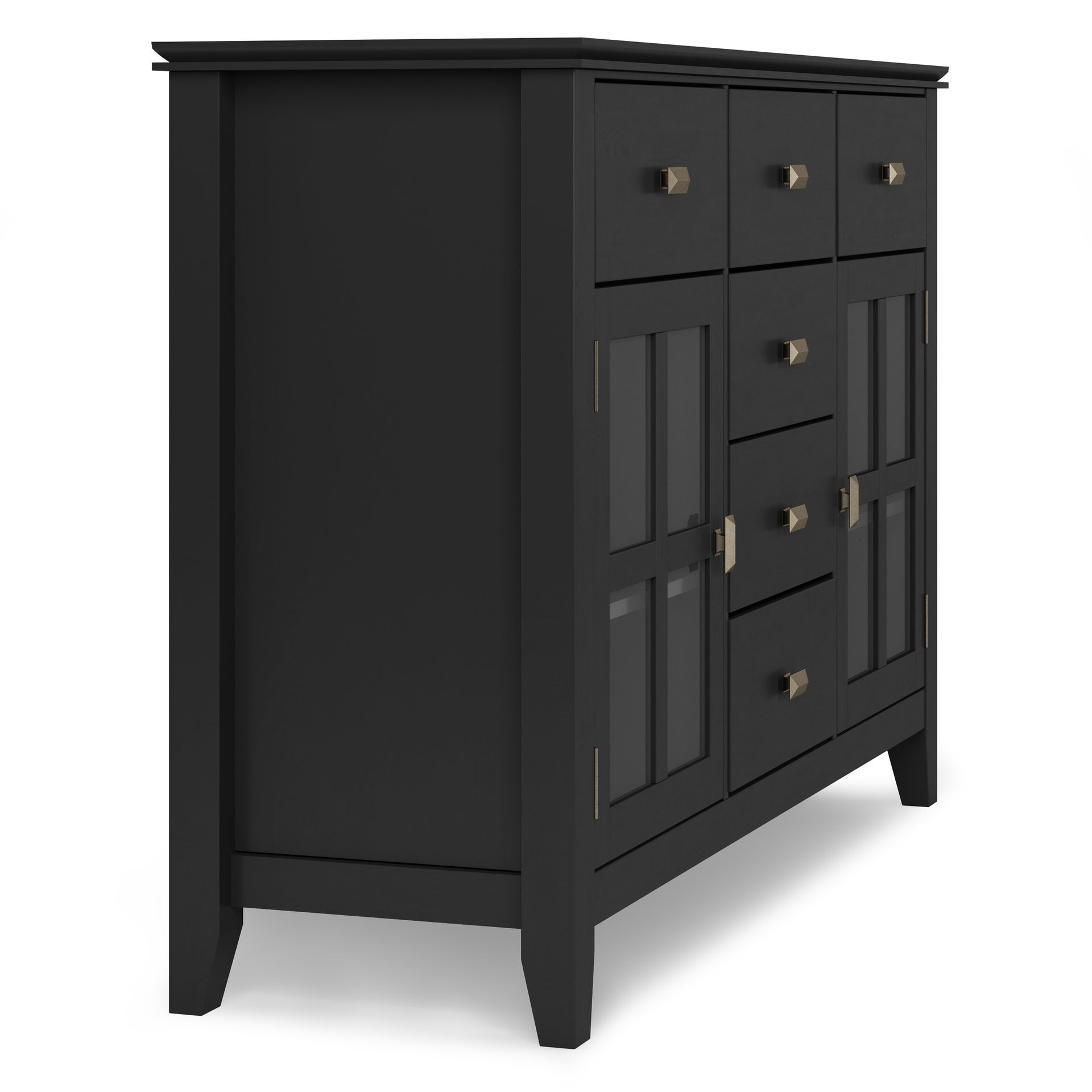 Artisan Solid Wood Sideboard Buffet in Black