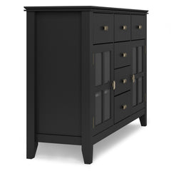Artisan Solid Wood Sideboard Buffet in Black