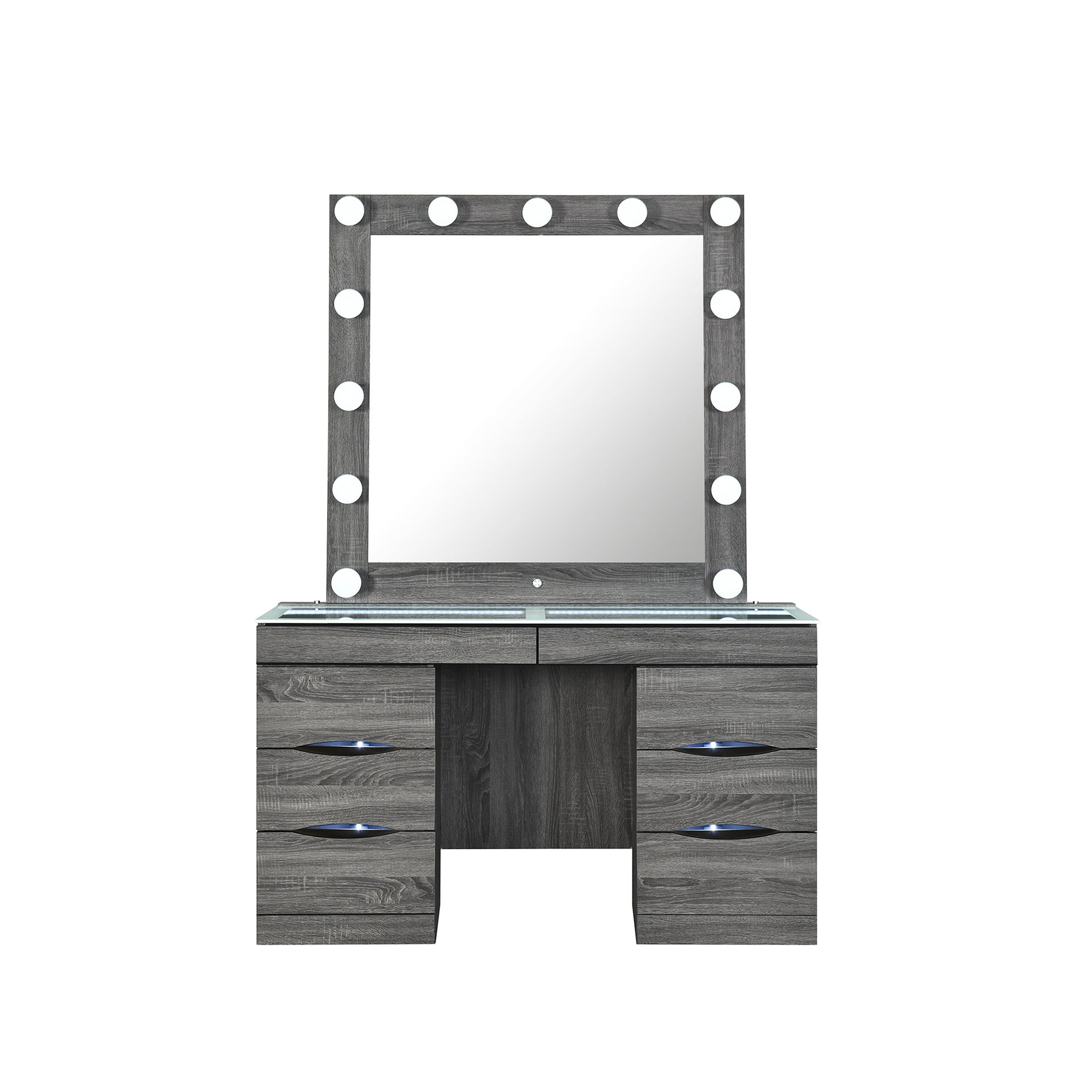 Lorena Grey Vanity and Stool Set