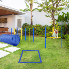 PawHut Backyard Competitive Dog Agility Training Kit Obstacle Course Equipment