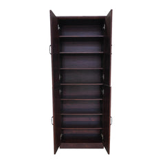 68-Inch Tall Shoe Cabinet with Doors, 8-Tier Shoe Storage Cabinet with Adjustable Shelves, Modern Shoe Organizer Shoe Rack Cabinet for Entryway, Hallway, Closet, Living Room, Walnut