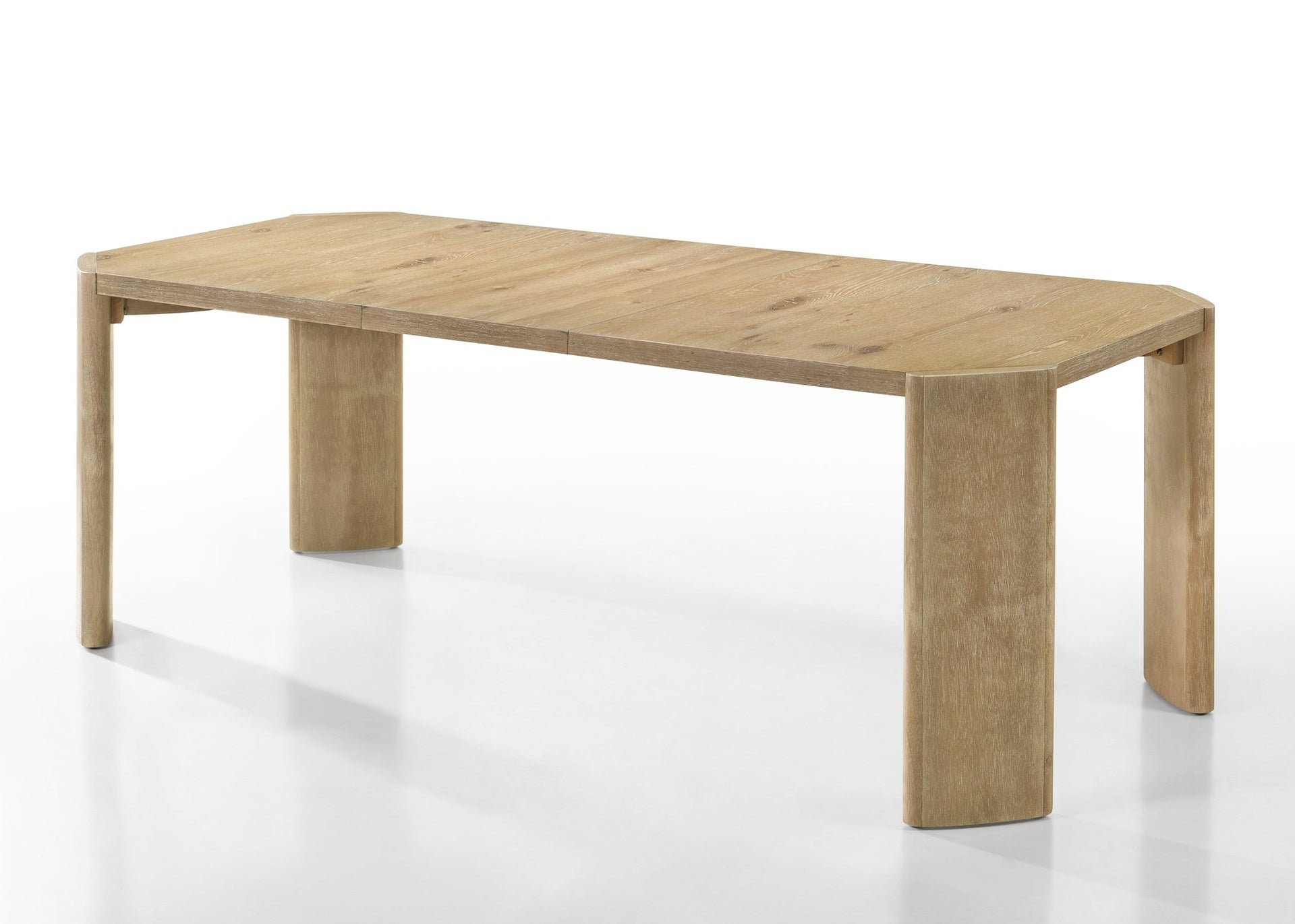 Magnus Oak Finish 84" Extendable Rectangular Dining Table