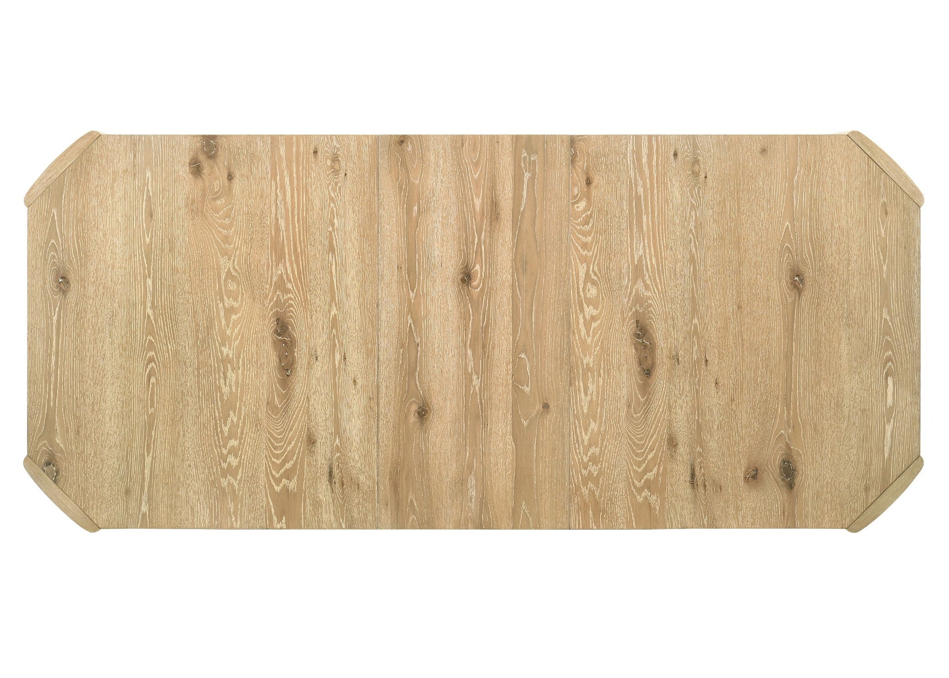 Magnus Oak Finish 84" Extendable Rectangular Dining Table