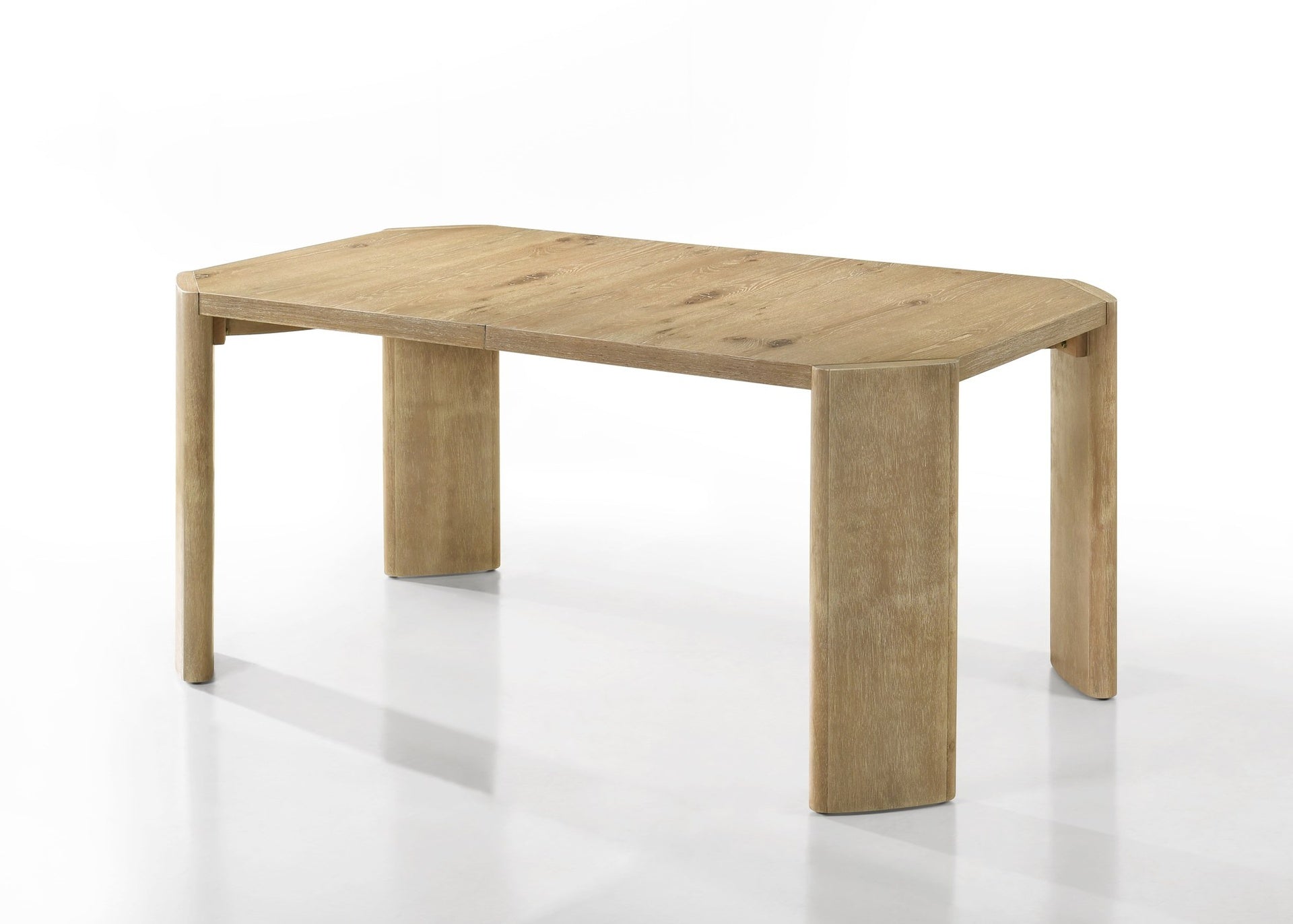 Magnus Oak Finish 84" Extendable Rectangular Dining Table