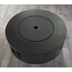 11" H x 30" W Fibre Reinforced Concrete Propane Gas Outdoor Fire Pit Table with Lid