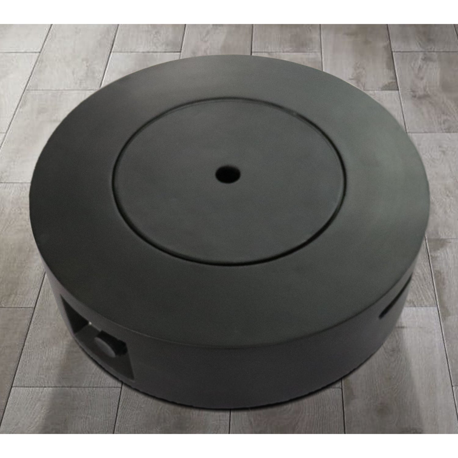 11" H x 30" W Fiber Reinforced Concrete Propane Gas Outdoor Fire Pit Table with Lid