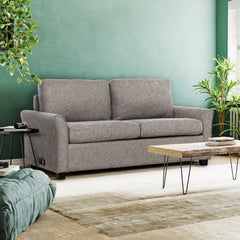 Convertible Sleeper Sofa Couch with USB Ports, Modern Living Room Furniture Full-Size Sofa Bed, Grey