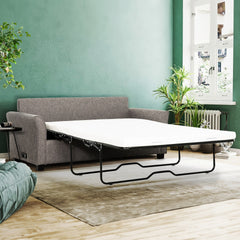 Convertible Sleeper Sofa Couch with USB Ports, Modern Living Room Furniture Full-Size Sofa Bed, Grey