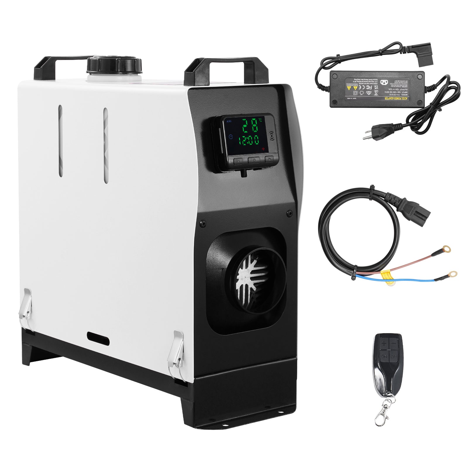 5-8KW Diesel Heater, Diesel Air Heater All in One with Remote Control and LCD Screen, Fast Heating Low Noise, Portable Diesel Heater for Truck Van RV Trailer Camper and Indoors
