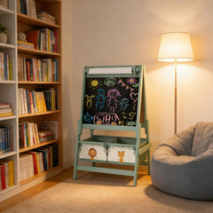 Kids Art Easel with Storage Baskets,Kids Easel