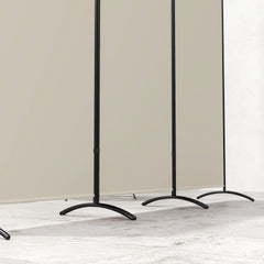 HOMCOM 6' 3 Panel Room Divider, Indoor Privacy Screen for Home, Light Gray