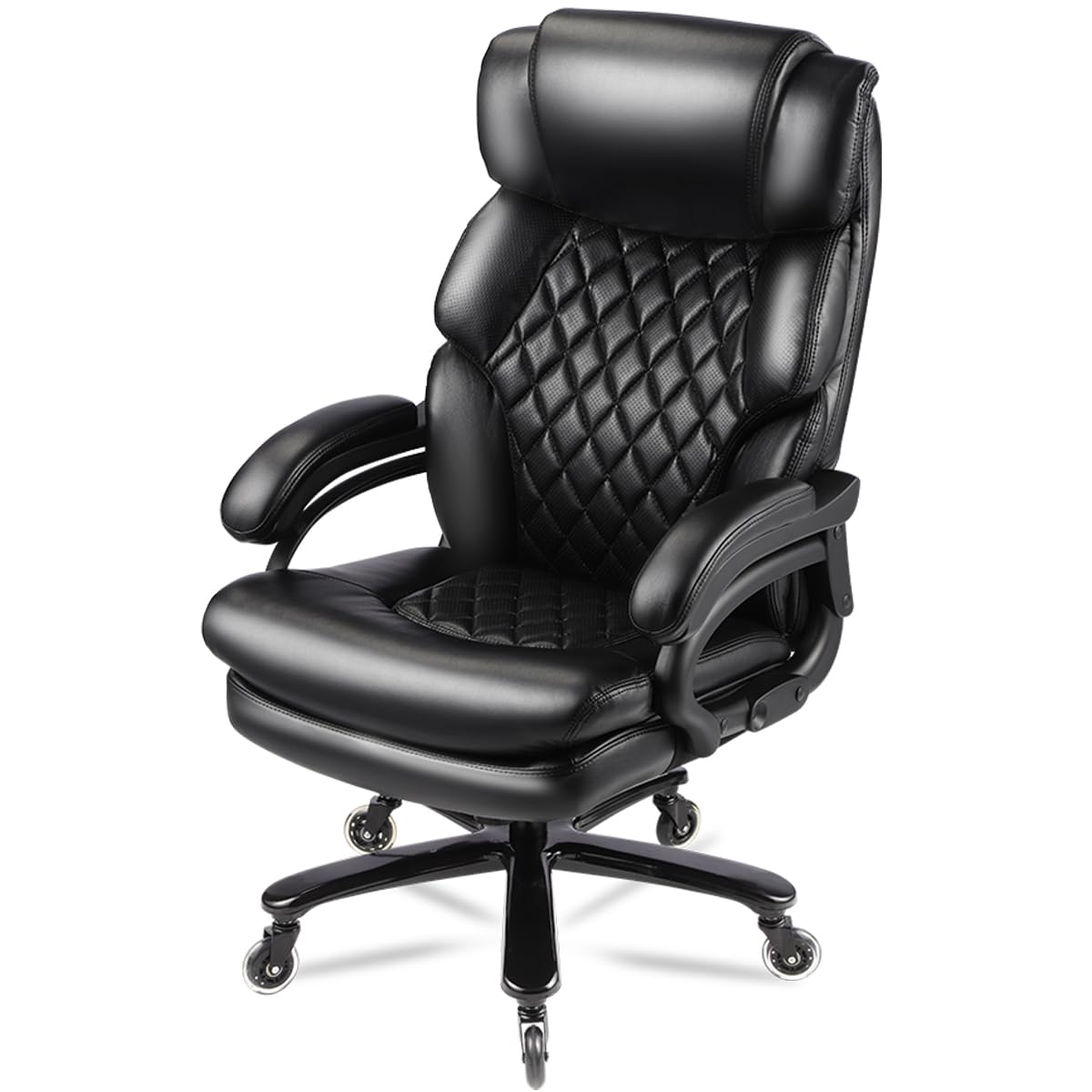 500lbs Big and Tall Office Chair for Heavy People Executive Office Chair with Wide Spring Seat Computer Desk Chair 360 Swivel Home Office Desk Chair