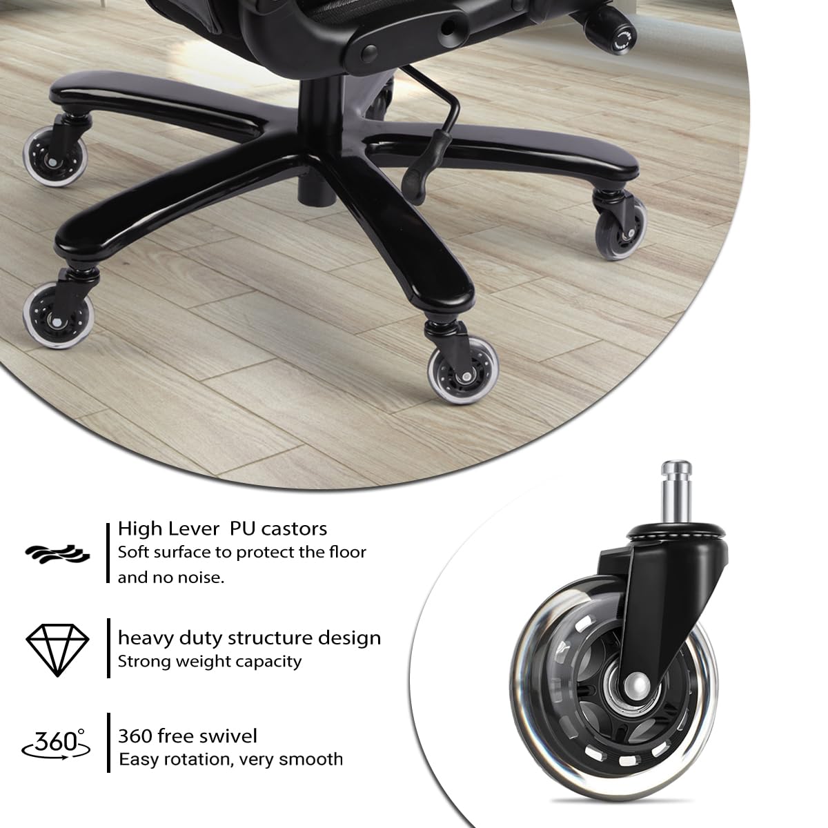 500lbs Big and Tall Office Chair for Heavy People Executive Office Chair with Wide Spring Seat Computer Desk Chair 360 Swivel Home Office Desk Chair