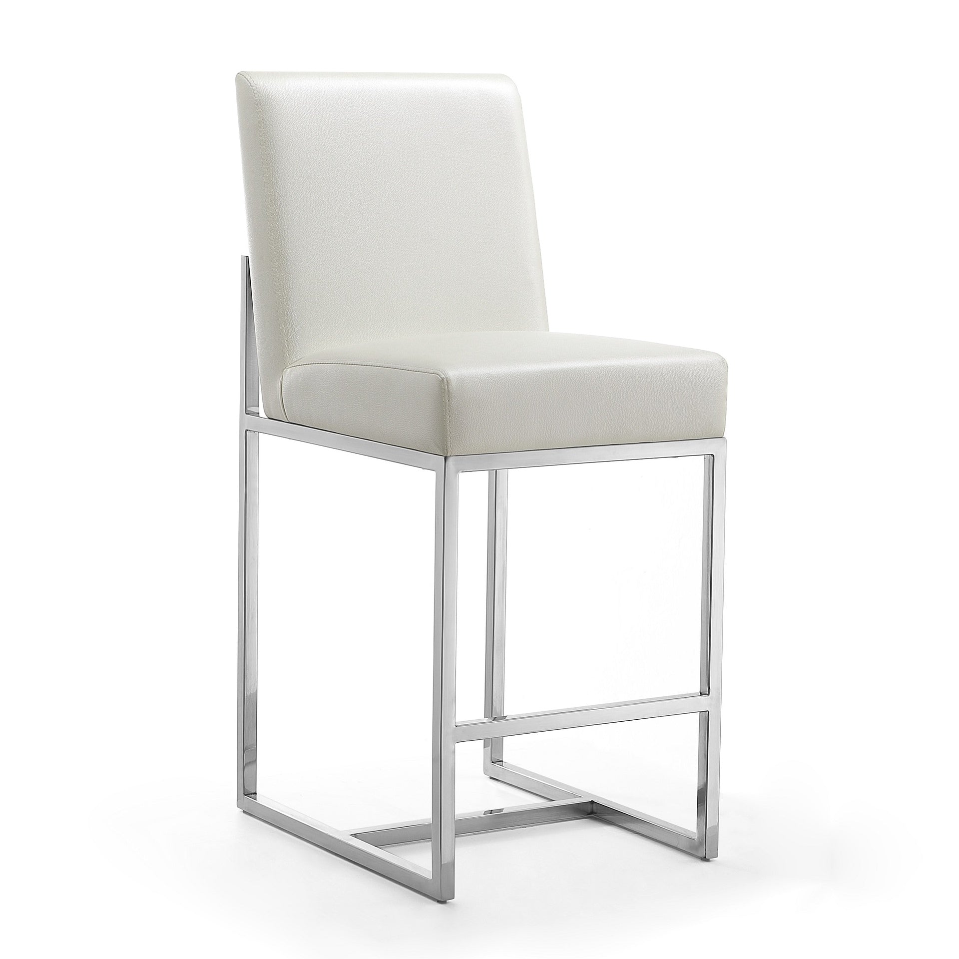 Counter Stool in Pearl White