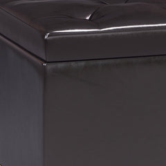 Hamilton - Lift Top Rectangular Storage Ottoman - Tanners Brown