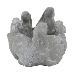 10x8x6.5" 5 Bunny Cement Planter