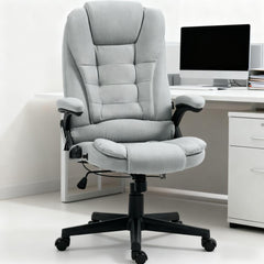 High Back Massage Desk Chair with Reclining Backrest,For Home and Office