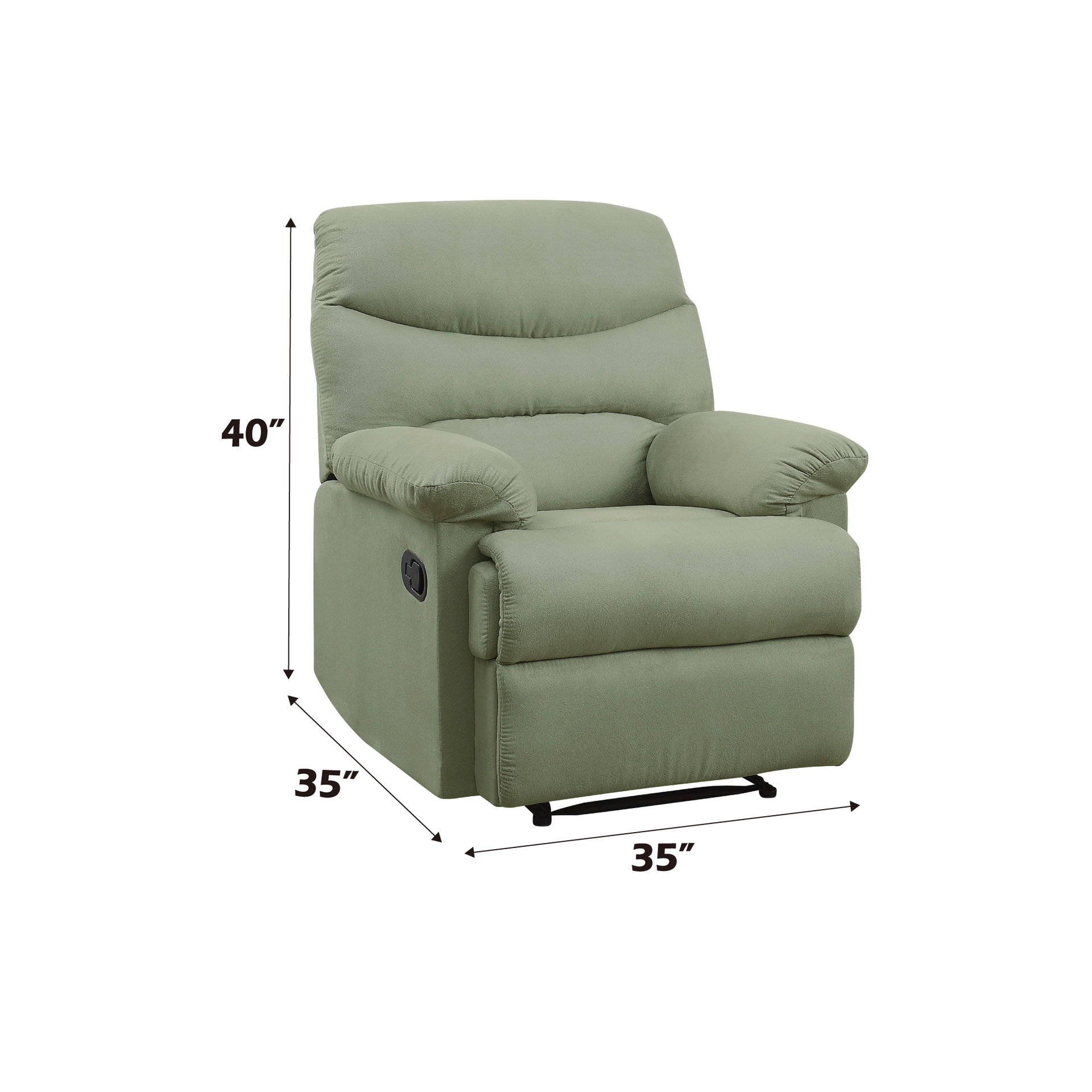 Arcadia Sage Microfiber Motion Recliner