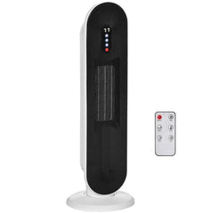 Adjustable Thermostat,Ceramic Tower Indoor Space Heater for Home,24H Timer & Remote Control, Tip-Over and Overheating Safety Protection