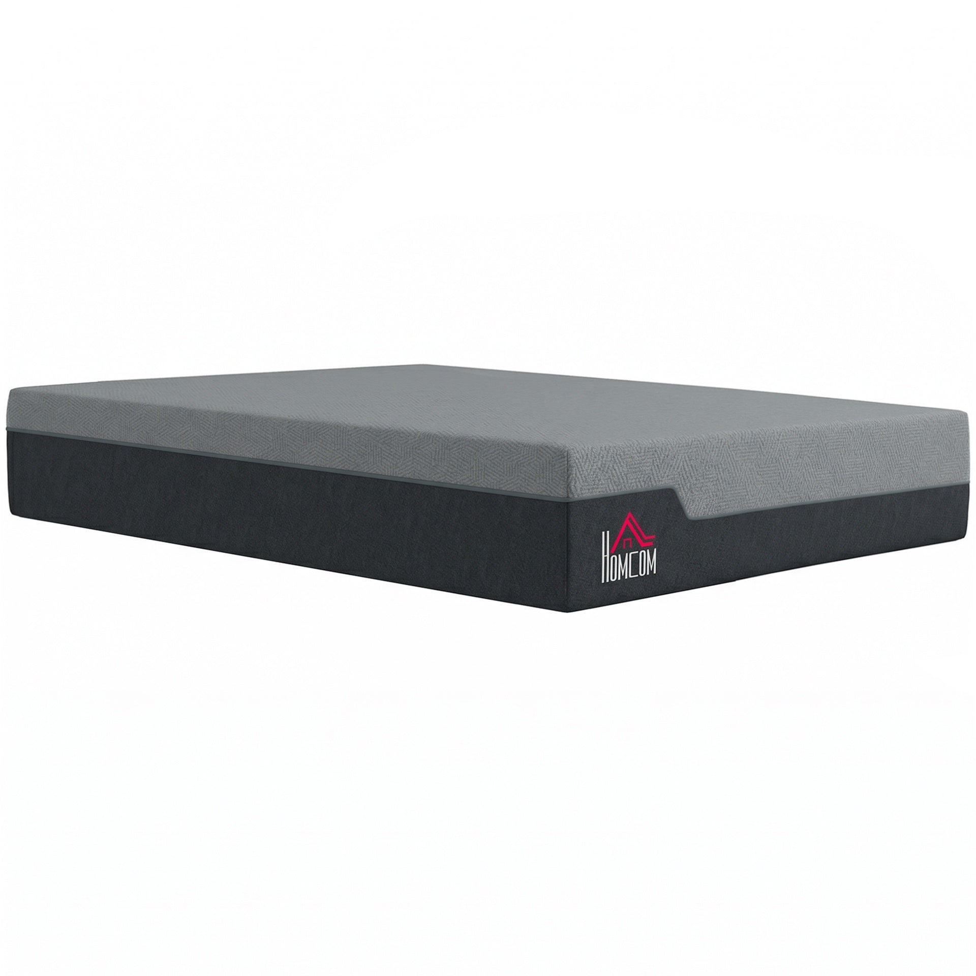 HOMCOM Queen Mattress, 14 Inch Memory Foam Mattress for Pressure Relief, Graphene Gel Cooling Copper Bed in a Box, Made in USA